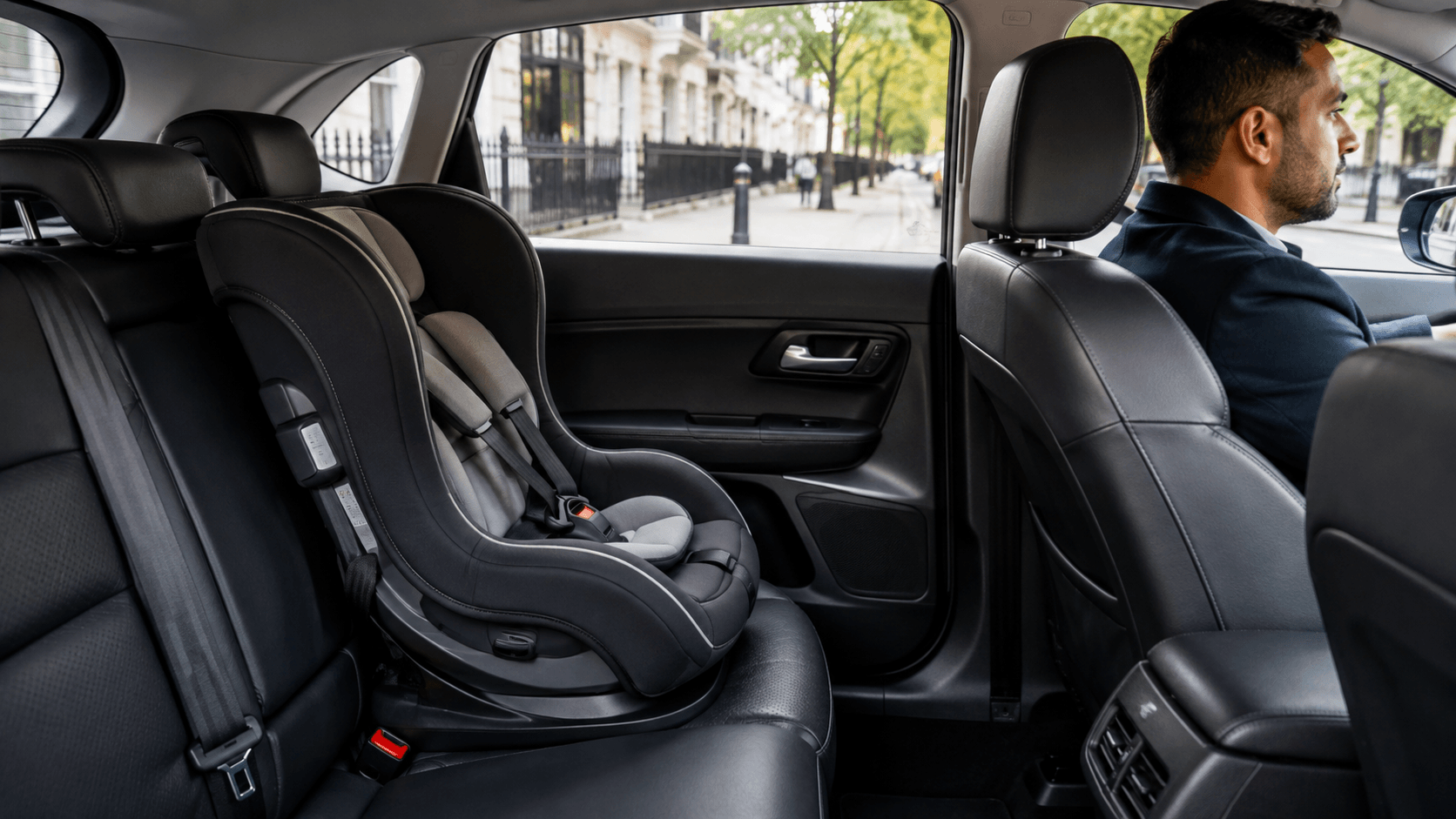 Taxi with child seat